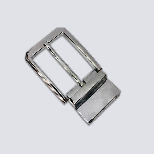 2 in 1 Reversible Buckle 35mm - Chrome Shine - RoyaltyNow