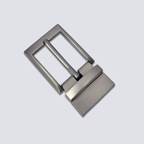2 in 1 Reversible Buckle 35mm - Matt Grey - RoyaltyNow
