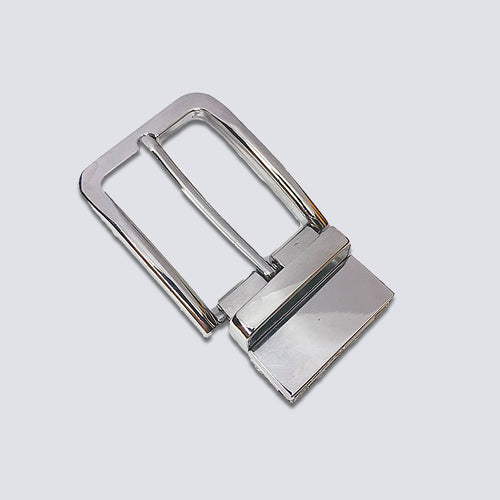 2 in 1 Reversible Buckle 35mm - Chrome Shine - RoyaltyNow