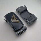 Brand Logo Men's Autolock Leather Belt - 1240 RoyaltyNow