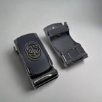 Brand Logo Men's Autolock Leather Belt - 1244 RoyaltyNow