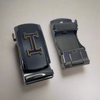Brand Logo Men's Autolock Leather Belt - 1242 RoyaltyNow