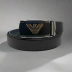 Brand Logo Men's Autolock Leather Belt - 1240 RoyaltyNow