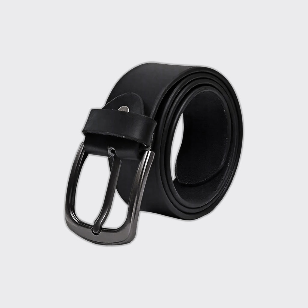 Full Grain Black Softy Premium Leather Belt