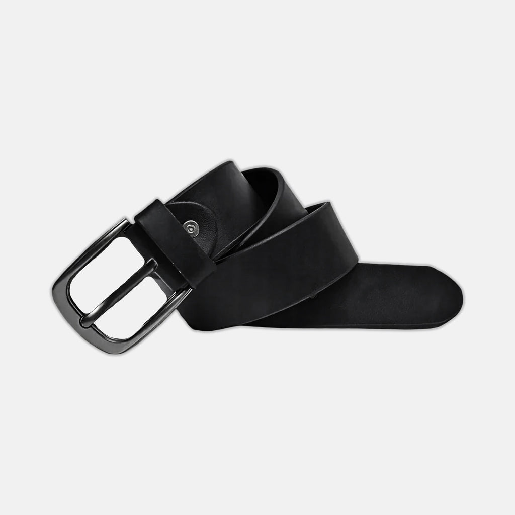 Full Grain Black Softy Premium Leather Belt