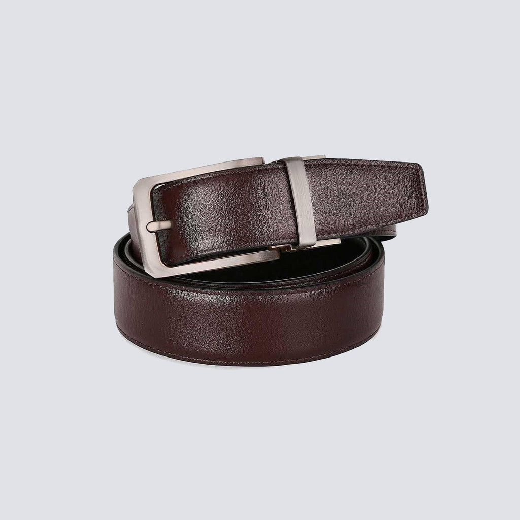 2-in-1 Reversible Leather Belt Pure Royalty Fashion Store
