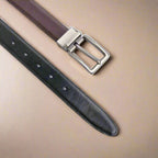 2-in-1 Reversible Leather Belt - RoyaltyNow