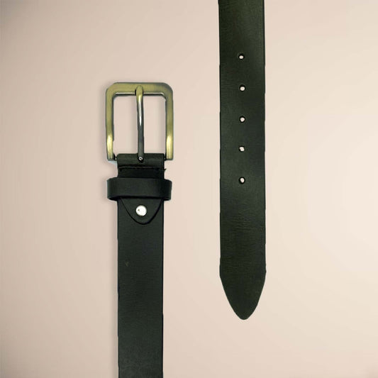 Vintage Skinny Olive Green Leather Belt Royalty Fashion Store