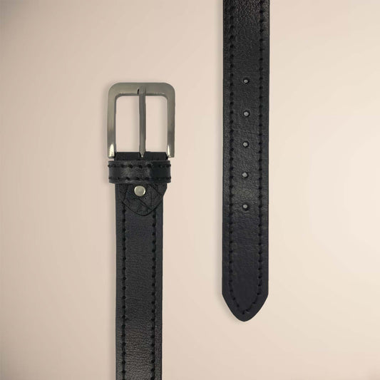 Leather Casual Belt - Double Stitched Royalty Fashion Store