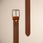 Classic Tan Casual Leather Belt Royalty Fashion Store