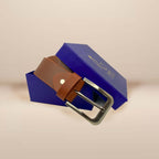 Classic Tan Casual Leather Belt Royalty Fashion Store