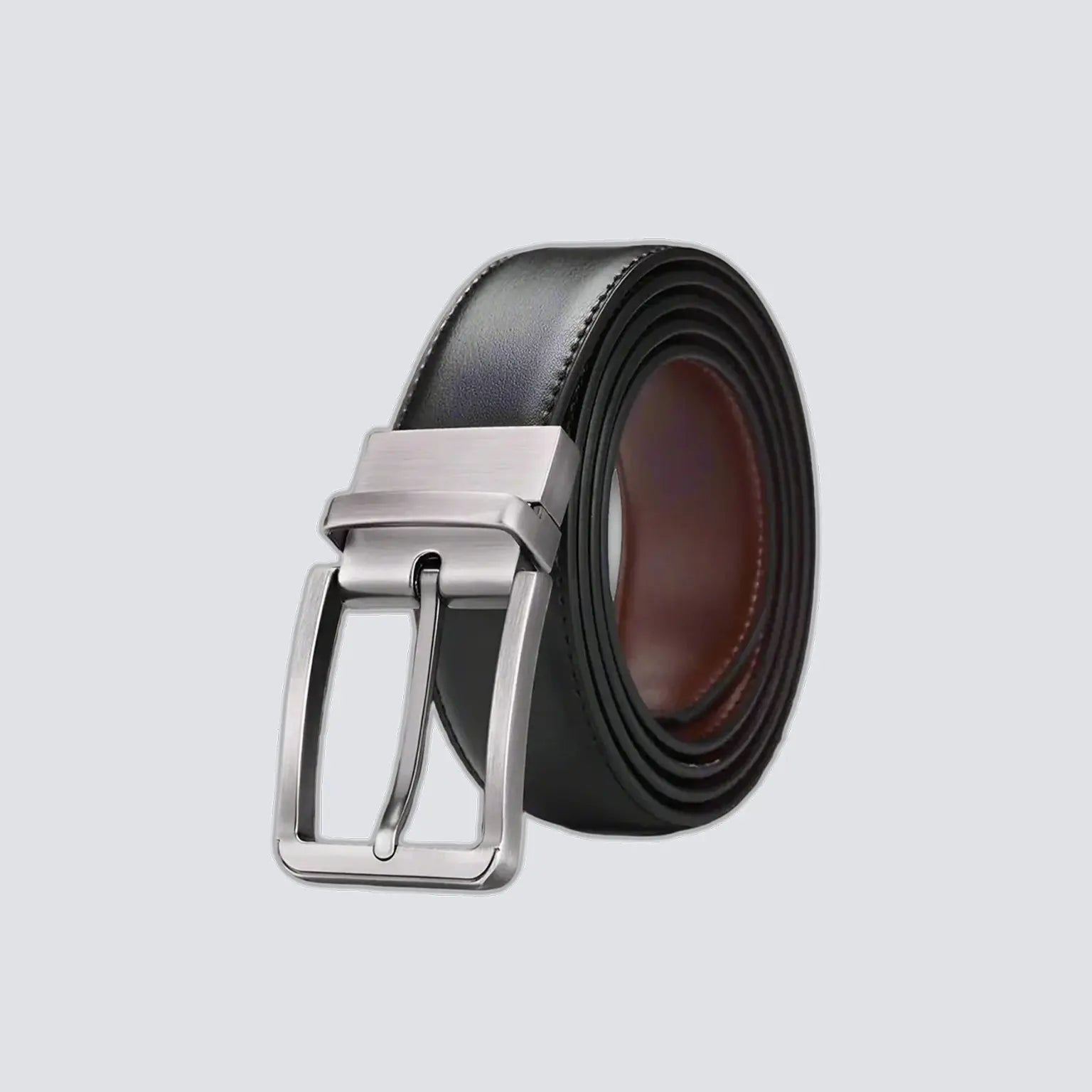 2-in-1 Reversible Leather Belt - RoyaltyNow
